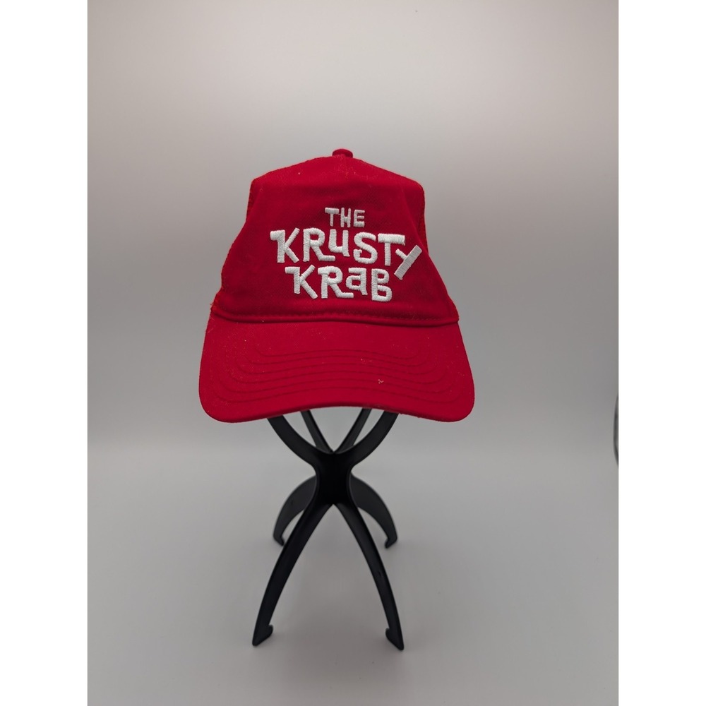 The Krusty Krab Baseball Hat Red SnapBack Nickelodeon SpongeBob SquarePants Cap